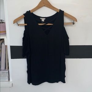 Cato open shoulder blouse